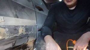 Покраска из баллончика ВАЗ 2114. Убираем Ржавчину Без СВАРКИ. Своими руками. Ржавые двери.