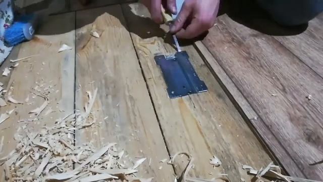 Installation of a hidden handle for the cellar. Монтаж скрытой ручки для погреба DIY #своимируками смотреть онлайн