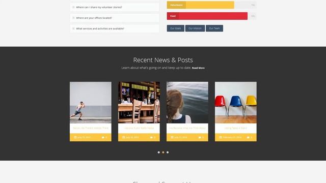 Heartfelt Humanitarian Responsive WordPress Theme смотреть онлайн