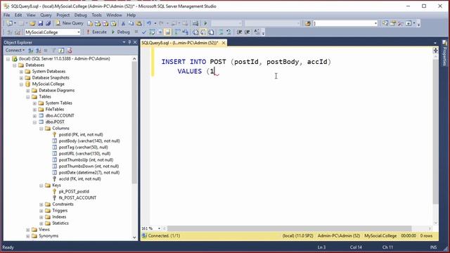 Writing INSERTs with foreign key columns смотреть онлайн