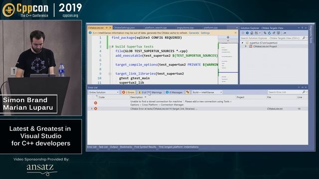 Latest & Greatest in Visual Studio 2019 for C++ developers - Marian Luparu, Sy Brand - CppCon 2019 смотреть онлайн