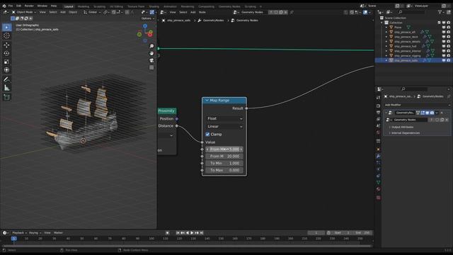 Blender Geometry Nodes Tutorial - Prodecural Construction Effect смотреть онлайн