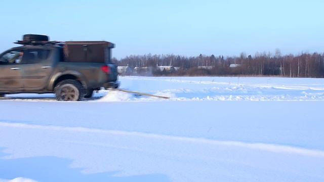 Уборка снега самодельным плугом смотреть онлайн