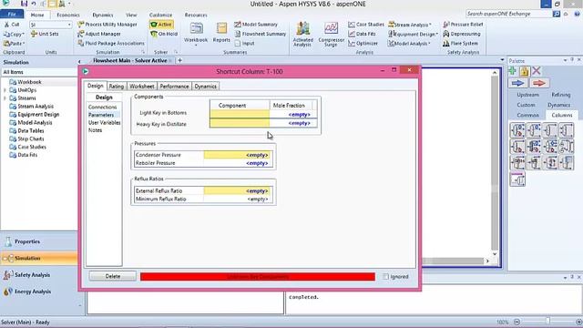 shortcut distillation column in hysys (how to calculate No of plates) смотреть онлайн