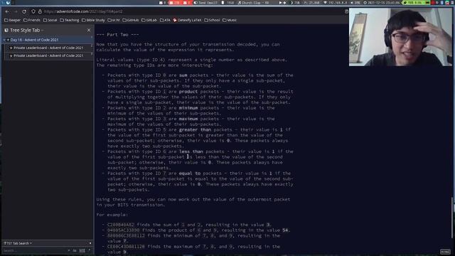 Advent of Code 2021 - Day 16 | Python (3439*, 3005**) смотреть онлайн