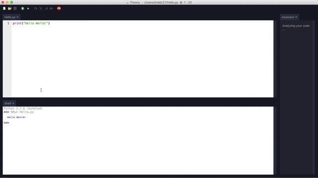 Python for Beginners Tutorial #1 - Thonny and Print Statements смотреть онлайн