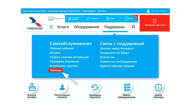 Помощь на сайте. Оплата смотреть онлайн