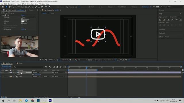 Создадим классную анимацию призыва к действию в After Effects смотреть онлайн