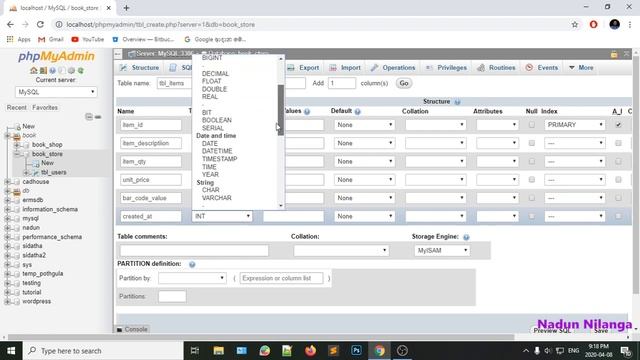 PHP Tutorial in Sinhala _ Book Shop POS 03 - Database_01 by [Nadun Nilanga] смотреть онлайн