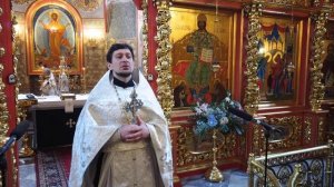 Лазарева Суббота. Проповедь иерея Дмитрия Воеца.