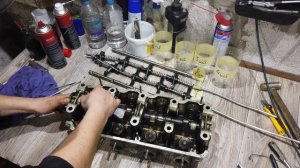 Москвич. Разборка ГБЦ.