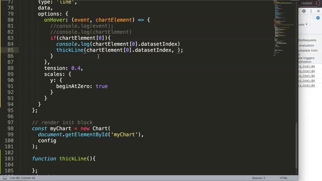 How to Change Line Thickness Onhover on Line Chart in Chart js смотреть онлайн