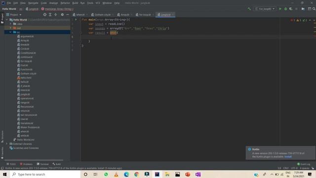 #4.12 Exercise Solutions 2.2 /kotlin tutorial/by point of education/jungle camping sololearn/coding смотреть онлайн