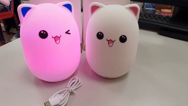 Светильник-ночник детский сенсорный "Котик" 8*14см смотреть онлайн