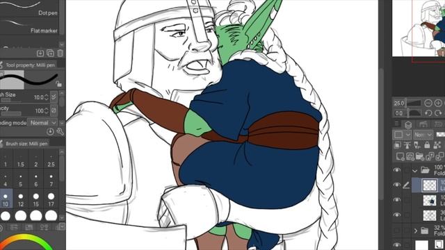 DnD Speed Draw | Sketch Render "Off-Hand Tired Goblin" смотреть онлайн