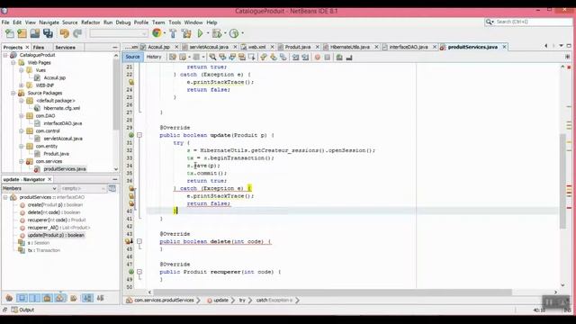 Atelier JSP,JSTL, Servlet et Hibernate - CatalogueProduit (partie1) смотреть онлайн