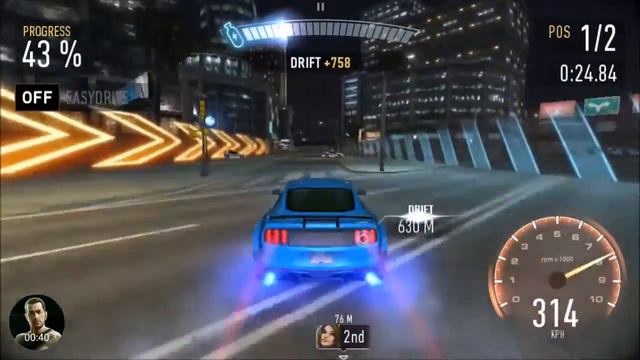 Ford Mustang GT 802PR vs Ferrari 458 Italia 847PR, Need For Speed No Limits (NFSNL) смотреть онлайн