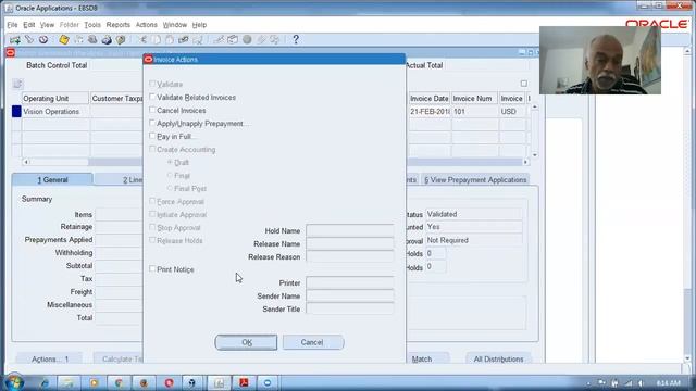 E Biz Complex Purchase orders - Retainage - Release and Recoupment смотреть онлайн