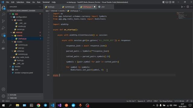 FastAPI приложение | Redis + Docker смотреть онлайн