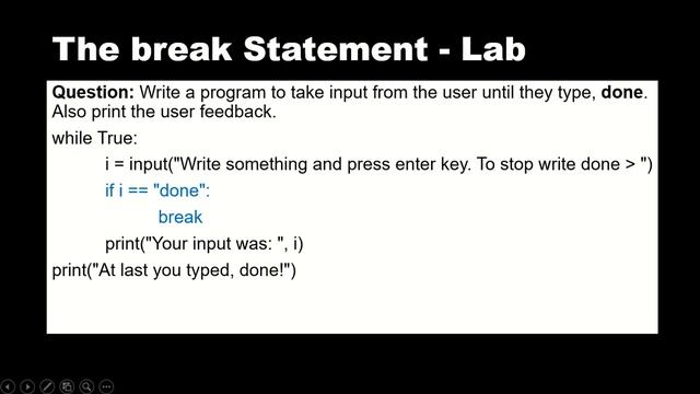 Iteration (part 3)- Break and Continue Statements смотреть онлайн
