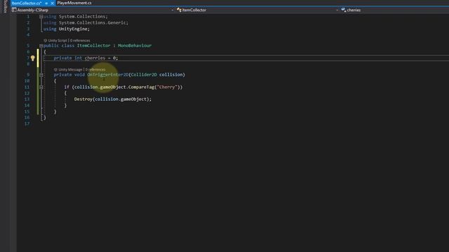 Collect & Count Items | Build a 2D Platformer Game in Unity #7 смотреть онлайн