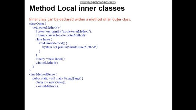 Inner class in java смотреть онлайн