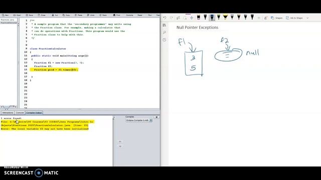 ICS4U - Intro to Objects - Lesson 14 - Null Pointer Exceptio смотреть онлайн