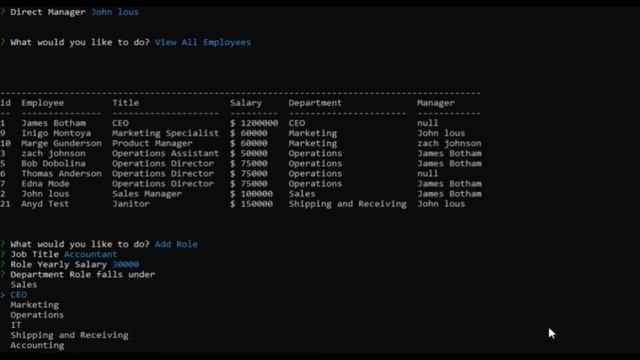 node.js employee tracker смотреть онлайн