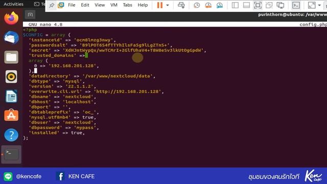 EP.2 การตรวจสอบและตั้งค่าพื้นฐานให้ตรงกับความต้องการของระบบ Nextcloud смотреть онлайн