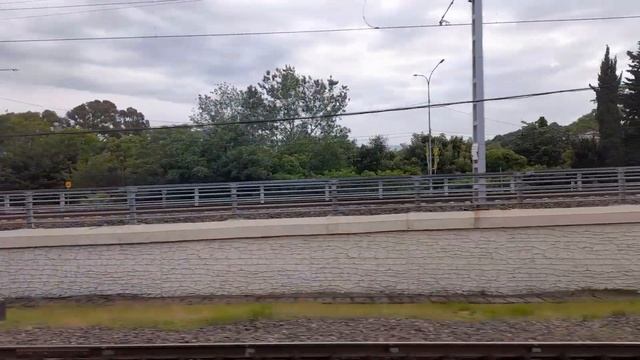 Туристический поезд " Сочи " Туапсе - Гагра, Адлер - Гагра, ЖД Вокзал Адлер часть 1 смотреть онлайн