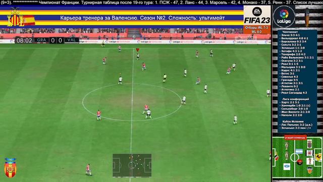FIFA 23. Карьера тренера за Валенсию. Сезон №2. Игра в Лиге Конференций против Наполи. смотреть онлайн