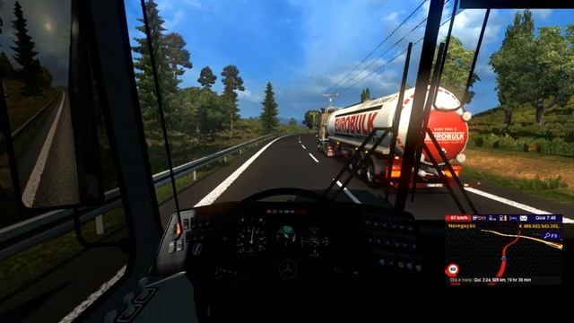 Euro Truck Simulator 2 - With Bus Monobloco Mercedes O-400 RSD Full HD 3 смотреть онлайн