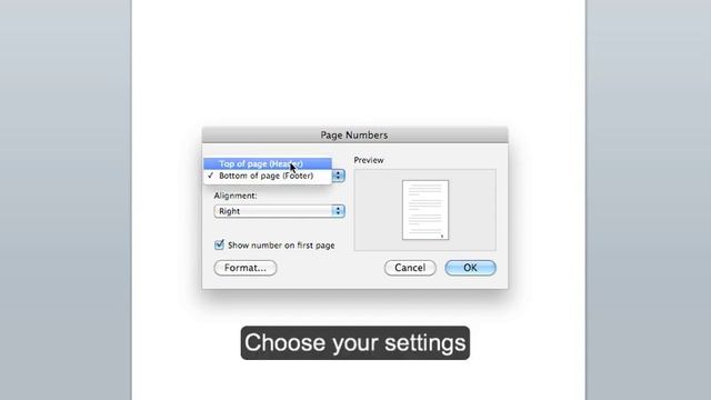 Microsoft Office Word MAC: Inserting a Page Number смотреть онлайн