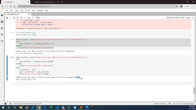 03 - Python basics - Modules, Inputs, and Exceptions #PyDataCo #CodeAlong смотреть онлайн