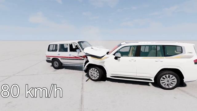 TOYOTA LC 80 vs TOYOTA LC 300! 150 Km/H CRASH TEST! - BeamNg Drive смотреть онлайн