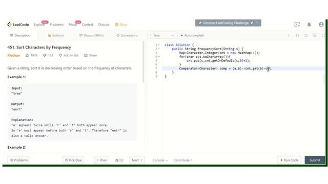 451. Sort Characters By Frequency || LeetCode || Competitive Programming || HashMap смотреть онлайн