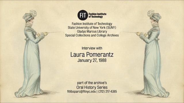 Laura Pomerantz interview, 1988 January 27 смотреть онлайн