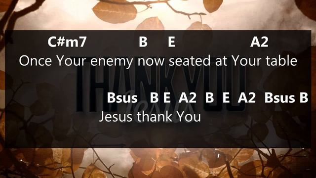 Jesus thank you - Sovereign Grace - Chords & Lyrics смотреть онлайн