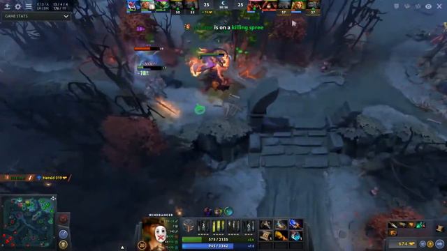 НОВАЯ ИМБА СТРАТА - Бесконечная ульта, Windranger 7Mad СТАН = КИЛЛ! Top Divine Dota 2, новый билд смотреть онлайн