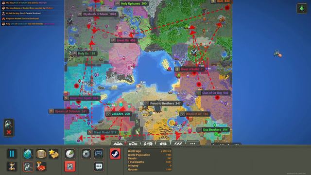 Four Species Winner Take All. Worldbox 0.14 Update Battle Royale (WorldBox #34) смотреть онлайн