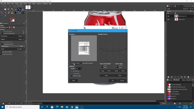 GIMP Tutorial: Adding a label to a cylinder or can смотреть онлайн