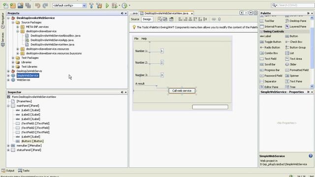 NetBeans Desktop Application Invoke Web Service смотреть онлайн