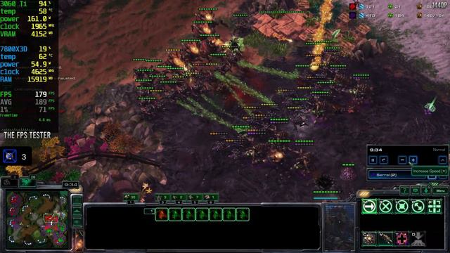 Starcraft 2 (SC2) | RTX 3060 Ti + Ryzen 7 7800X3D | Maximum Settings | 1080p, 1440p, 4K смотреть онлайн