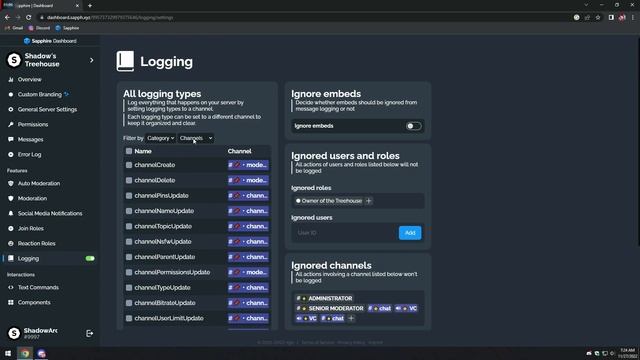 Setup Member Join and Leave Logs on Discord | Sapphire Bot | 2022 смотреть онлайн