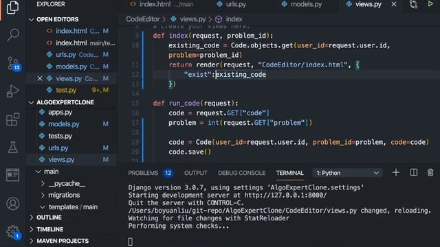 Django Tutorial #12: AlgoExpert Clone - Save the Code (PART 7) смотреть онлайн