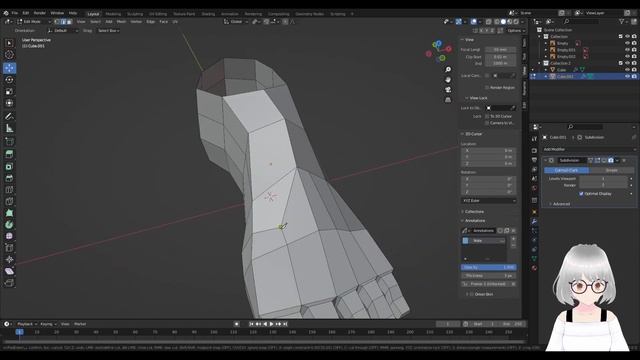 Blender 3.0 | Anime Character Modeling Part-04 [ Foot ] | [ ENG CC ] смотреть онлайн