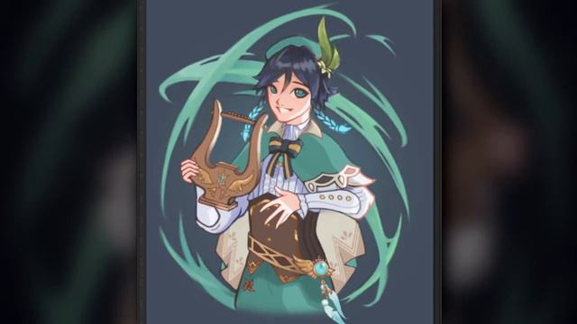 Venti (Genshin Impact Fanart) | Art Process #30 смотреть онлайн