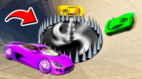 СПУСК БЕЗ ТОРМОЗОВ В БЕЗУМНУЮ ДРОБИЛКУ В ГТА 5 МОДЫ! ЭКСПЕРИМЕНТ ОБЗОР МОДА GTA 5 MODS ОНЛАЙН