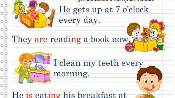 Present simple vs present continuous. Повторение. 6 кл.