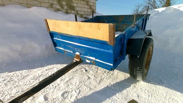 Наростил борта на мотоблочной телеге. смотреть онлайн